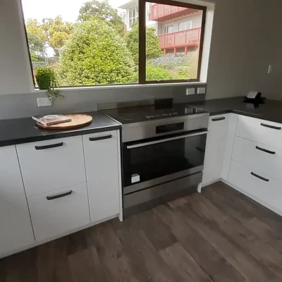 Sleek custom made kitchen cabinetry