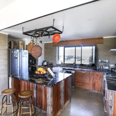 Custom made Kitchen with recycled Timber