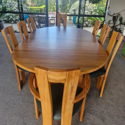Table and Chairs after Geoff has restored them.